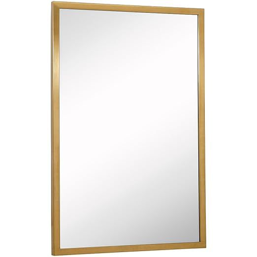Hamilton Hills 24x36 inch Brushed Gold Metal Frame Full Length Mirror | Commercial Industrial Con... | Amazon (US)