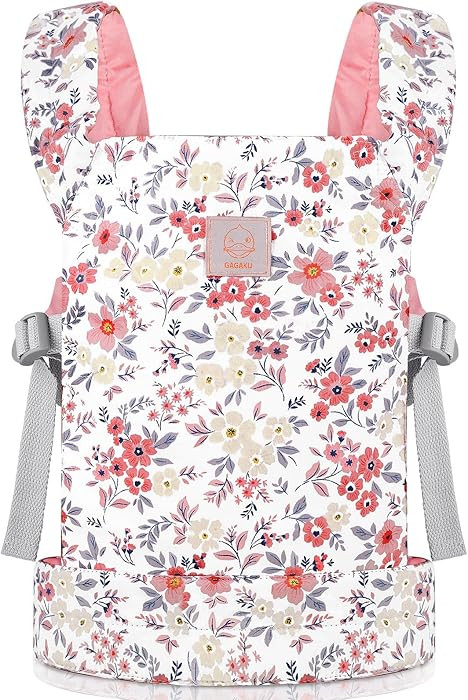 GAGAKU Baby Doll Carrier for Little Girls - Stuffed Animal Carrier Toy for Toddler - Pink Wax Flo... | Amazon (US)