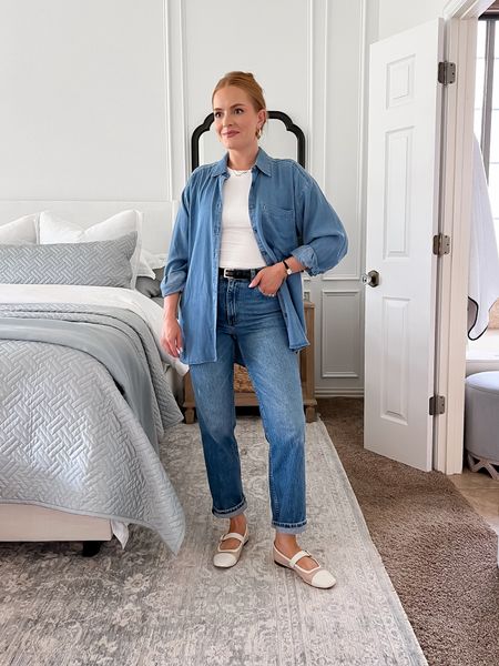 One base 4 different ways! This Amazon tank goes with so many looks but I love to style it with a button down for what I call my mom look!

Sizing:
Amazon tank - small
Jeans- 27 short
Button down - medium (sized up for oversized)

#LTKstyletip #LTKSeasonal #LTKfindsunder100