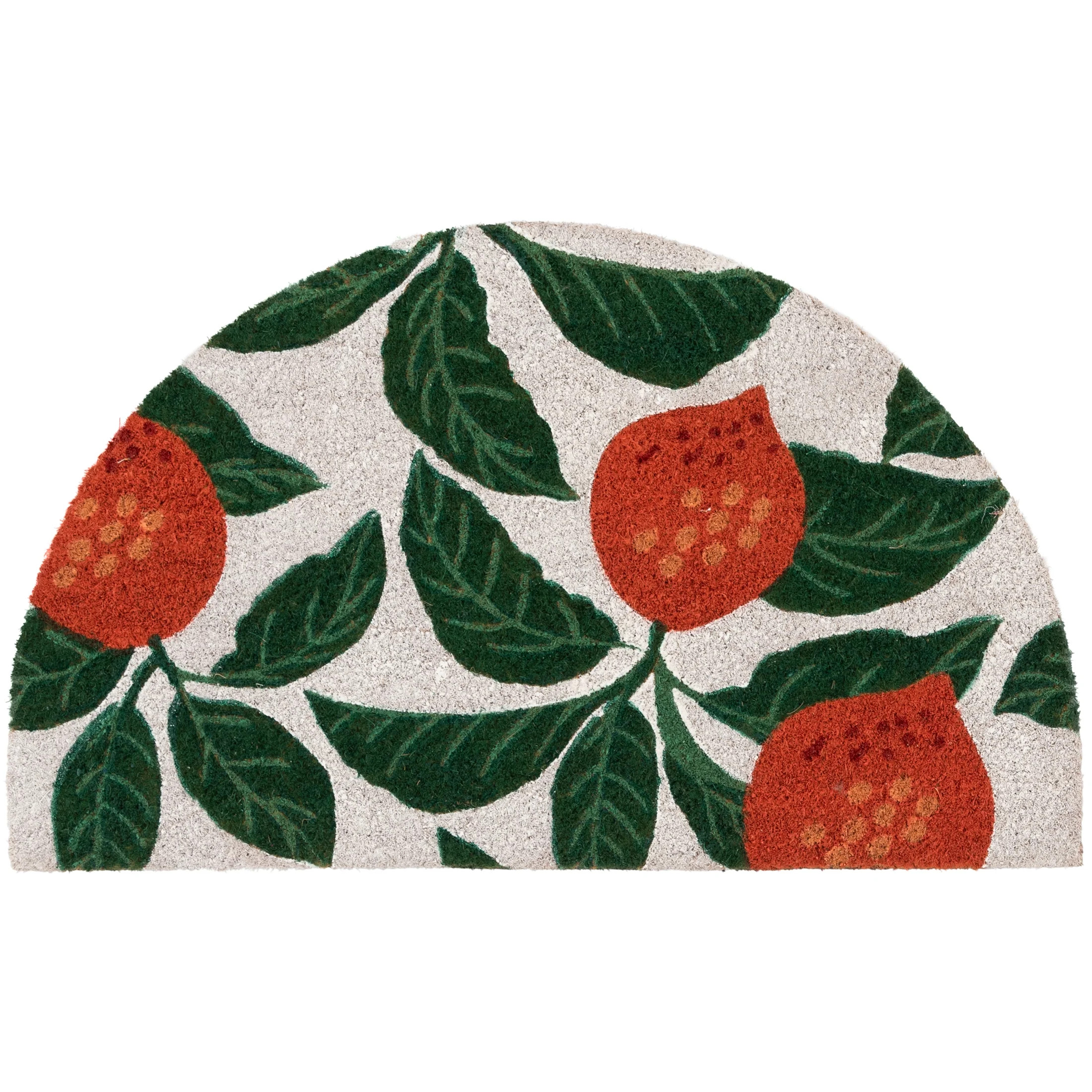 Mainstays by Becky G. & Alejandra Coir Outdoor Mat, Orange & Green, 18" x 30" | Walmart (US)