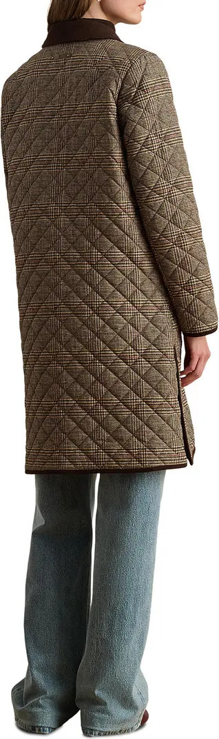 Glen Plaid Quilted Coat | Nordstrom