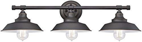 Westinghouse Lighting 6343400 Iron Hill Three-Light Indoor Wall Fixture, Oil Rubbed Bronze Finish... | Amazon (US)