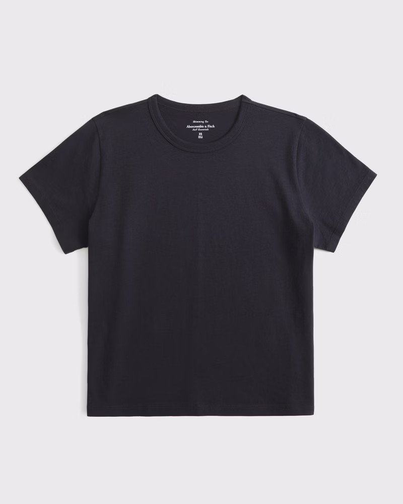 Essential Polished Body-Skimming Tee | Abercrombie & Fitch (US)