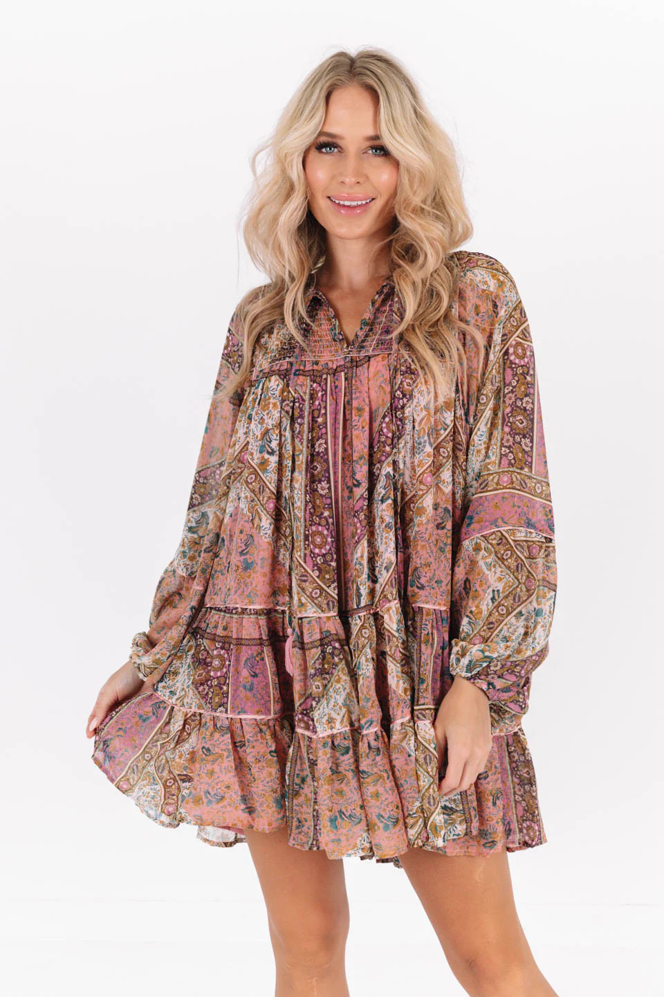 Dinner in Durham Dress - Mauve | The Impeccable Pig