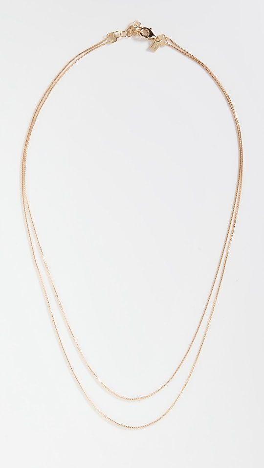 14k Double Strand Liquid Gold Necklace | Shopbop