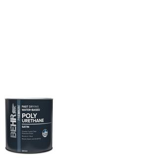 BEHR 1 qt. Satin Clear Water-Based Interior Fast Drying Polyurethane B810004 - The Home Depot | The Home Depot