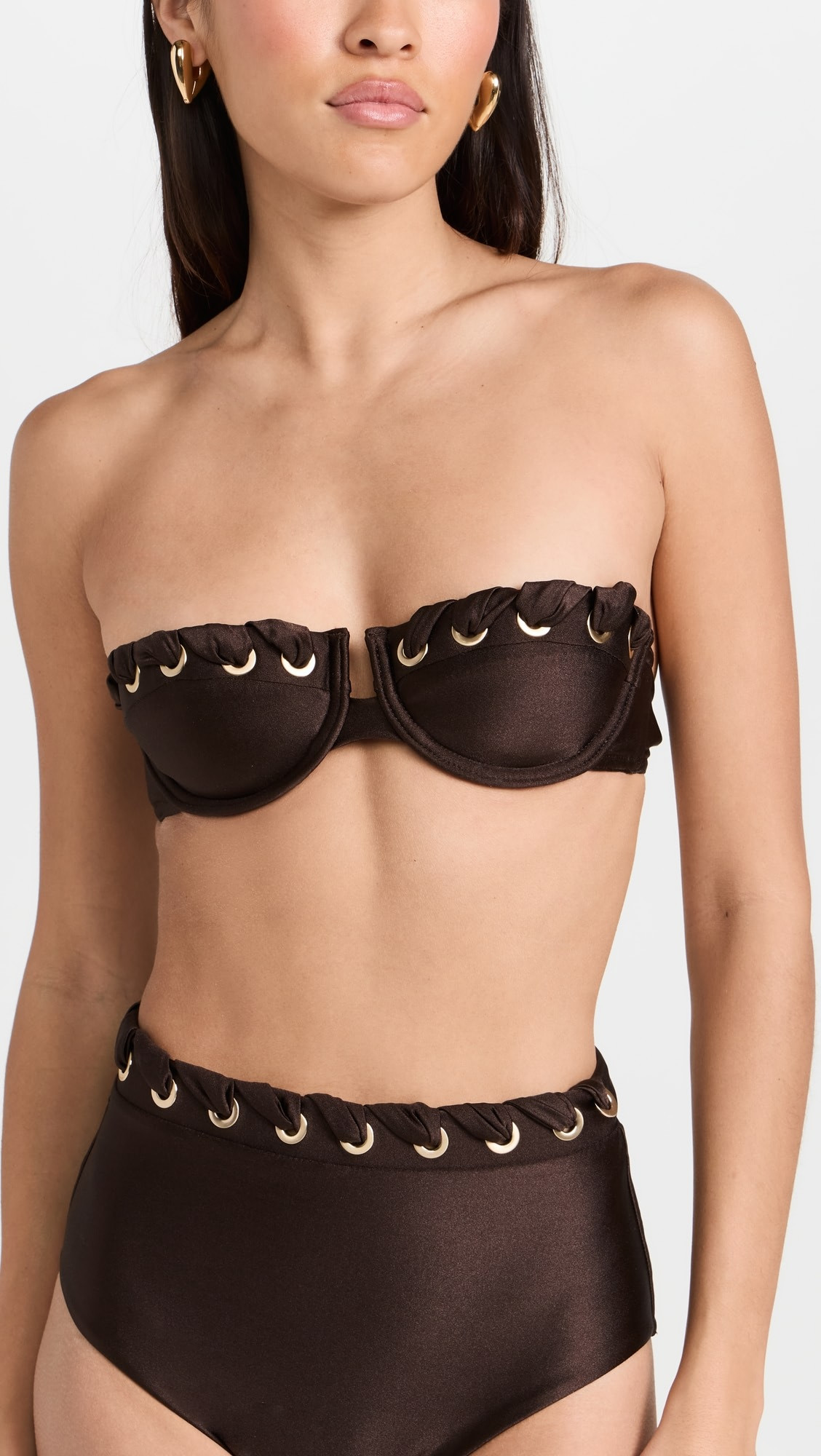 August Eyelet Balconette Bikini Top | Shopbop