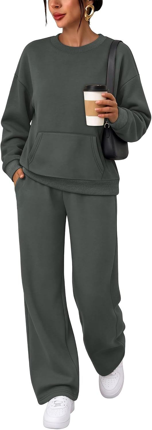 Sampeel Sweatsuits Women 2 Piece Outfit Lounge Sets Tracksuits Fall Fashion | Amazon (US)