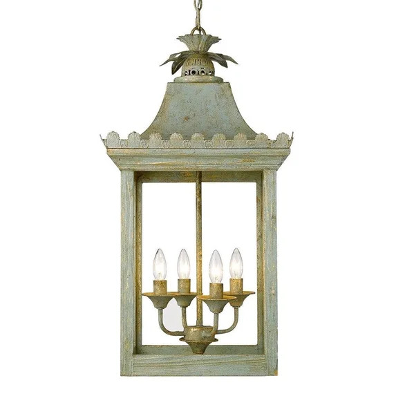 4 Light Pendant-Vintage Sage Finish Bailey Street Home 170-Bel-2942278 | Walmart (US)