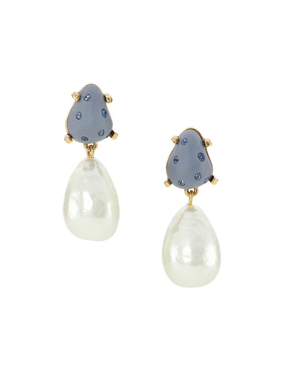 Candy 14K Gold-Plated, Resin, Crystal, & Glass Pearl Earrings | Saks Fifth Avenue