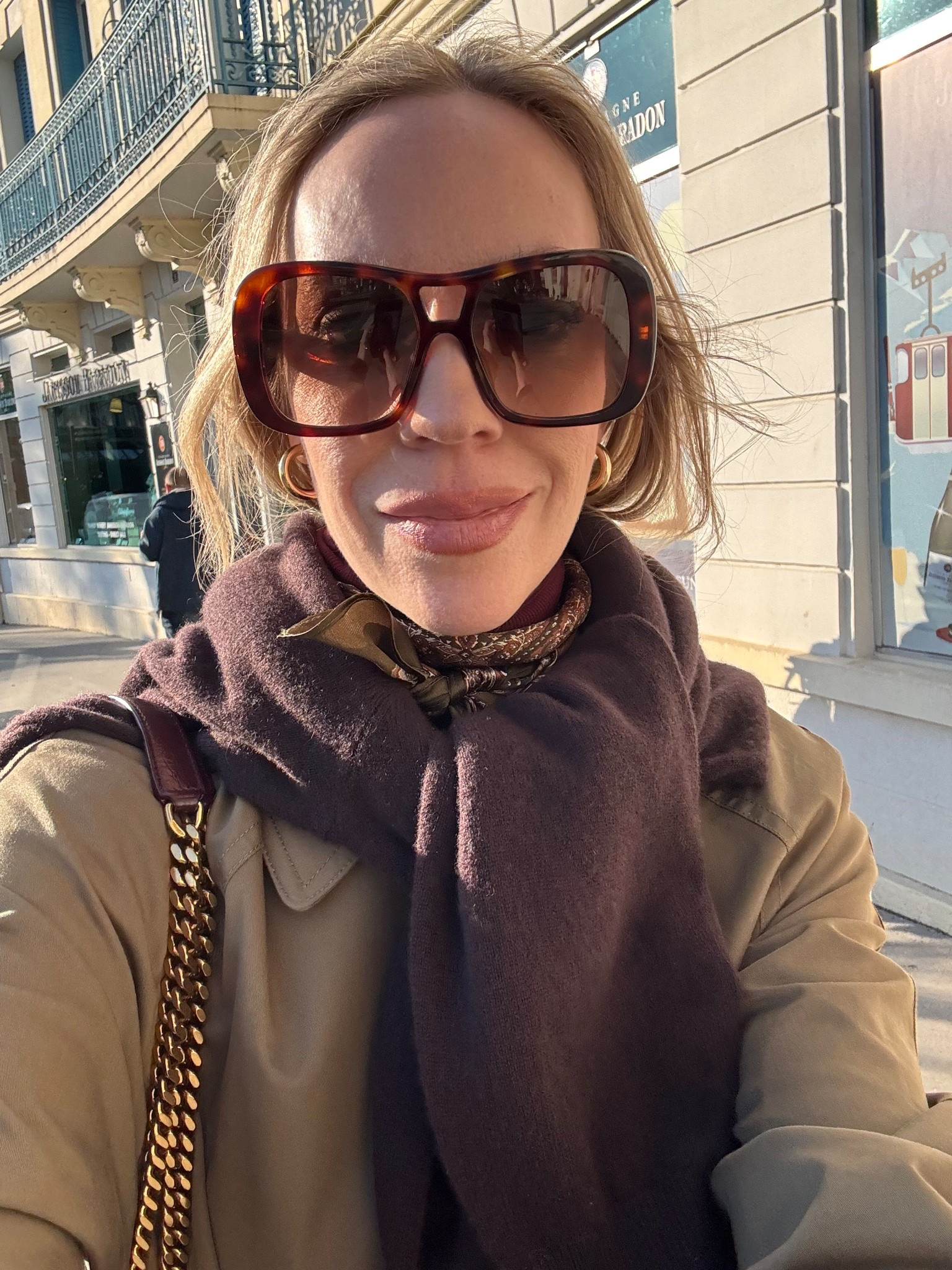 Celine aviator sunglasses, silk scarf, travel style

#LTKootd #LTKTravel #LTKdayinmylife