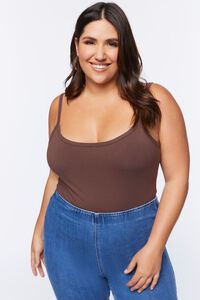 Plus Size Basic Organically Grown Cotton Bodysuit | Forever 21 | Forever 21 (US)
