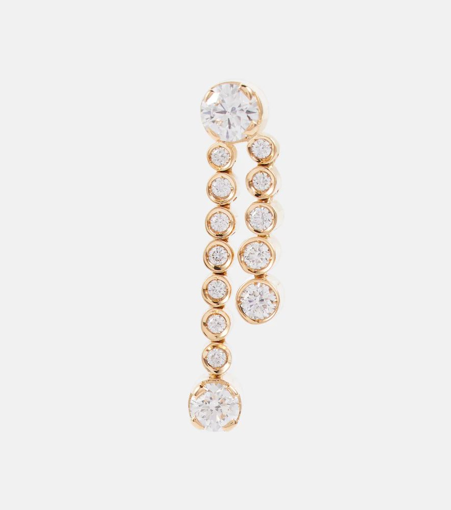 Sophie Bille Brahe Ruban 18kt yellow gold earring with diamonds | Mytheresa (US/CA)
