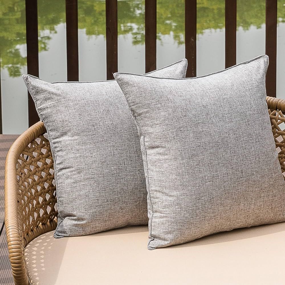 NiNi ALL Outdoor Waterproof Throw Pillow Covers Set of 2 Decorative Farmhouse Garden Pillowcase S... | Amazon (US)