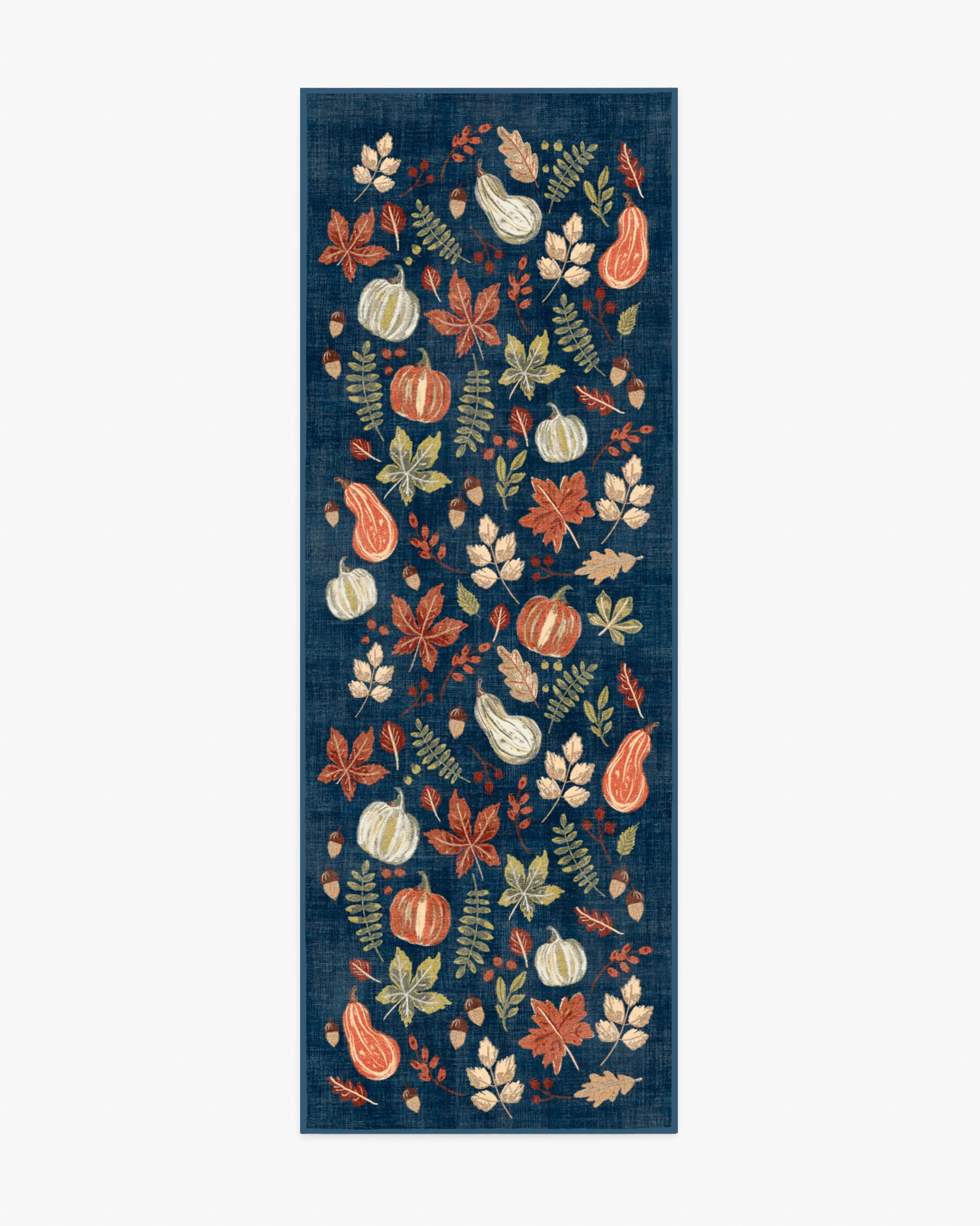 Autumn Harvest Blue Rug | Ruggable | Ruggable