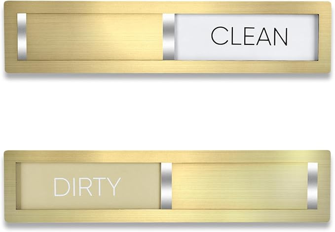 Dishwasher Magnet Clean Dirty Sign,Premium Stainless Steel Grade 304,Matte Finish Clean/Dirty Ind... | Amazon (US)