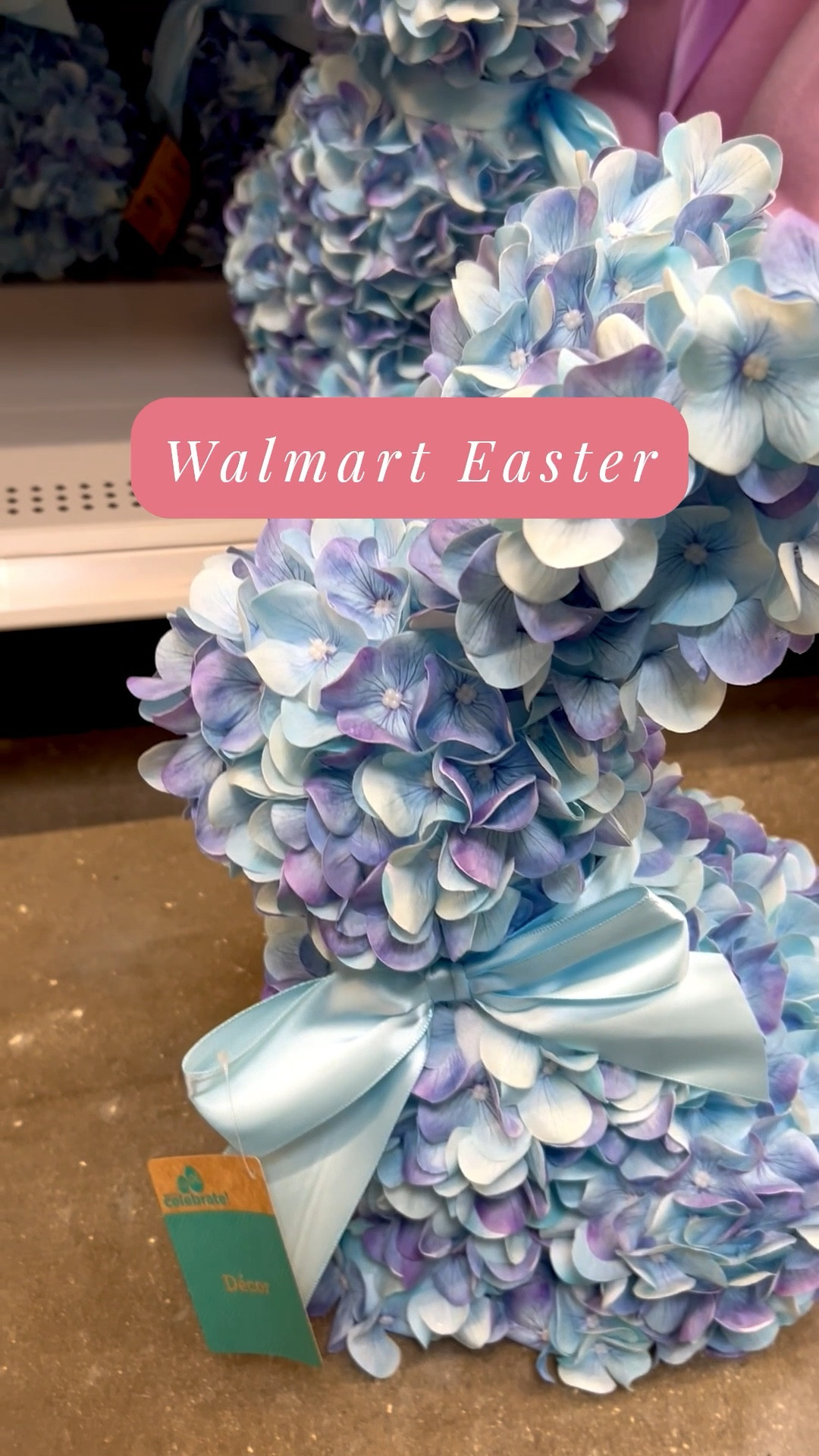 Walmart Easter decor! Easter bunnies from hydrangeas! Flocked bunny decor. #easter #easterdecor #easterbunny #walmart #walmartdecor 

#LTKKids #LTKHome #LTKSeasonal