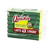 Quickie 2052213 Scrubbing Sponge, Pack of 4, Long Lasting, Heavy Duty, Kitchen and Bathroom Scrubbin | Amazon (US)