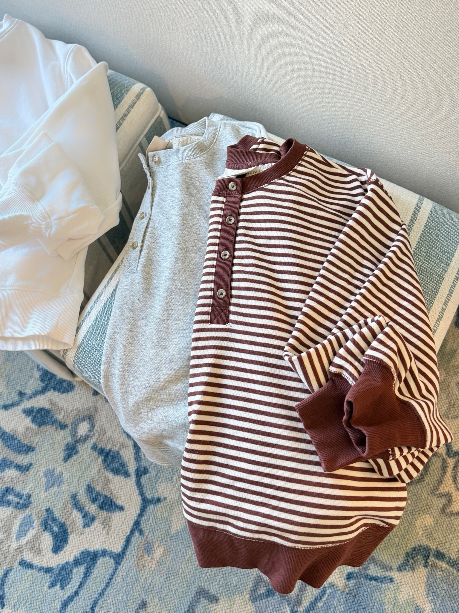 Target Henley sweatshirts! ❤️ love these Terry sweatshirts, perfect for fall! I grabbed all 3 colors - size up!