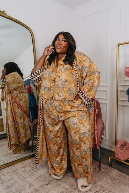 Obsessed with my new pajamas and robe! I literally feel like a queen in this set. - size inclusive up to a 6X

Wearing a 3X 

Pajamas, Plus Size Fashion, Luxury Pajamas, Vacation Outfit, summer outfit inspo, spring style guide, plus size pajama set, house robe

#LTKsalealert #LTKfindsunder100 #LTKhome