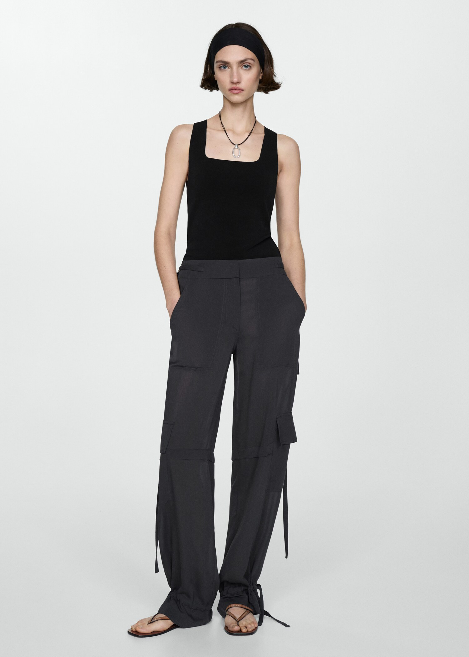 Wide straps top | MANGO (US)