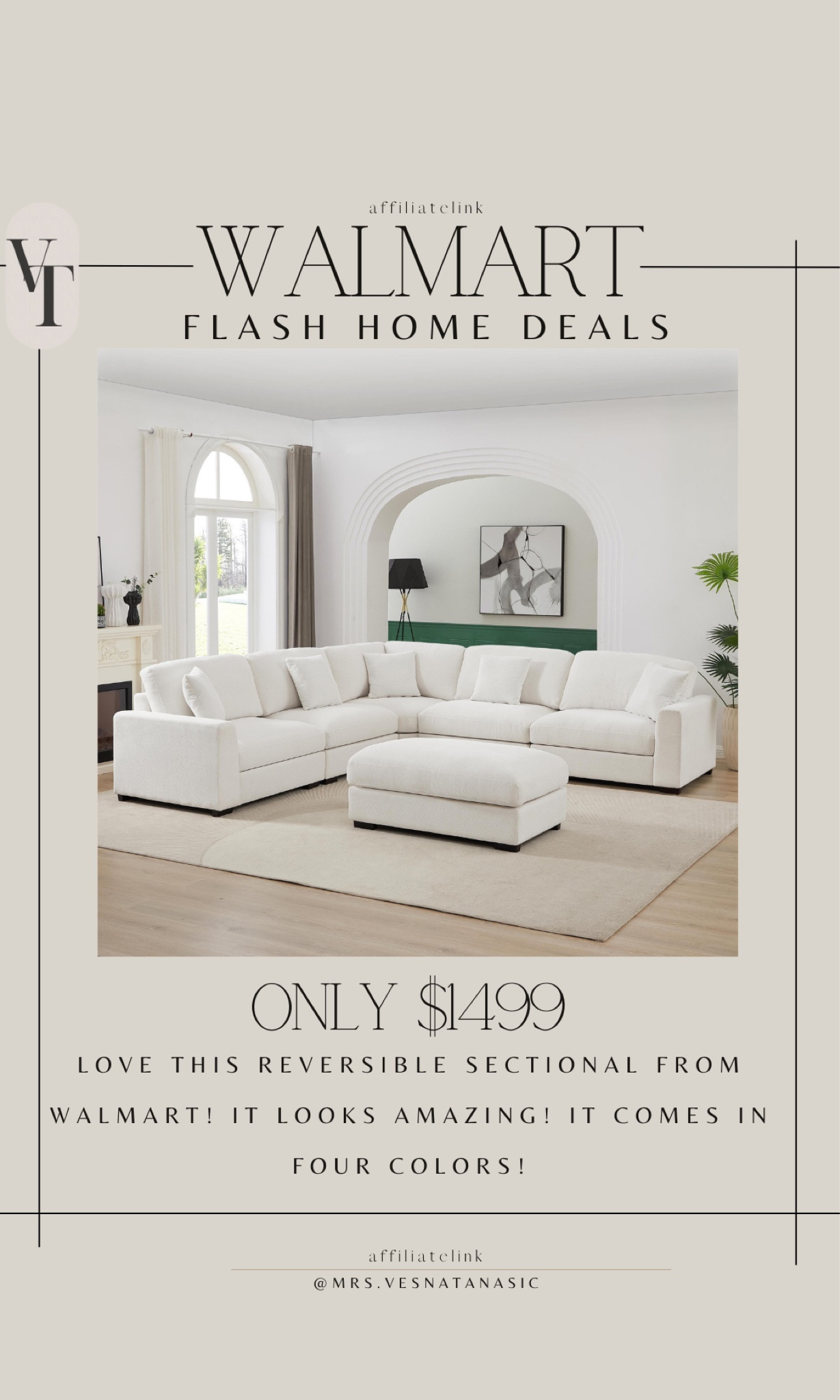 Incredible price on this modular sectional from Walmart! It looks amazing and I love the fabric! It comes in four colors! 

@walmart #walmartfinds #walmarthome #walmart #sectional 

#LTKSaleAlert #LTKSummerSales #LTKHome