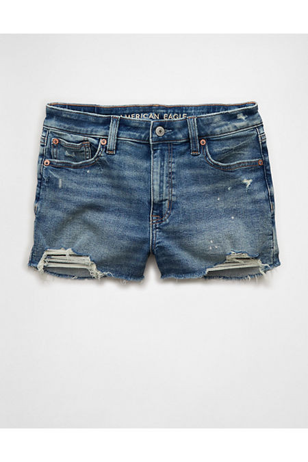 AE Next Level High-Waisted Shortie Women's Moody Blues 18 | American Eagle Outfitters (US & CA)