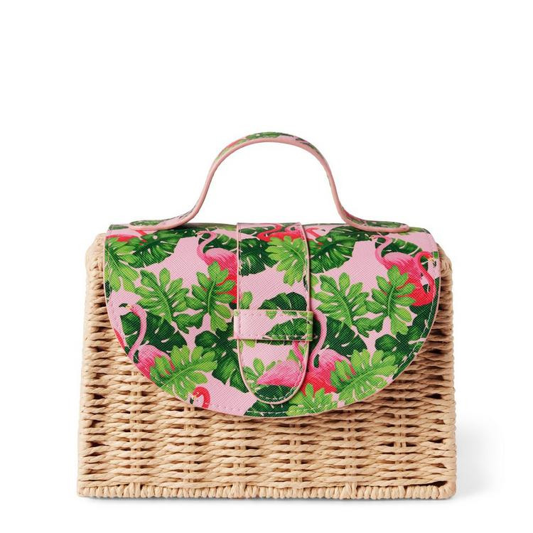 Tropical Flamingo Straw Purse | Janie and Jack
