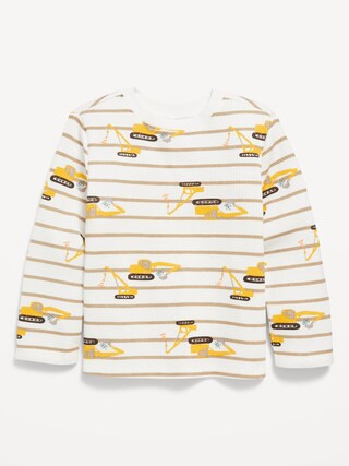 Printed Long-Sleeve Thermal-Knit T-Shirt for Toddler Boys | Old Navy (US)