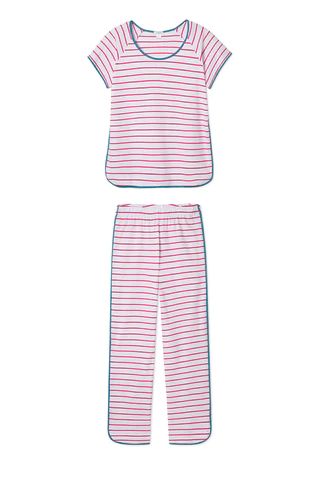 Pima Short-Long Set in Ruby | LAKE Pajamas