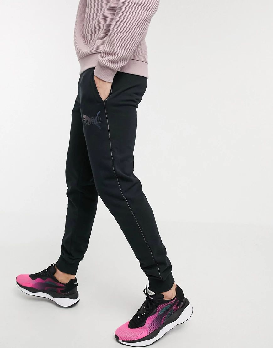 Puma Iridescent pack sweat pants in black | ASOS (Global)