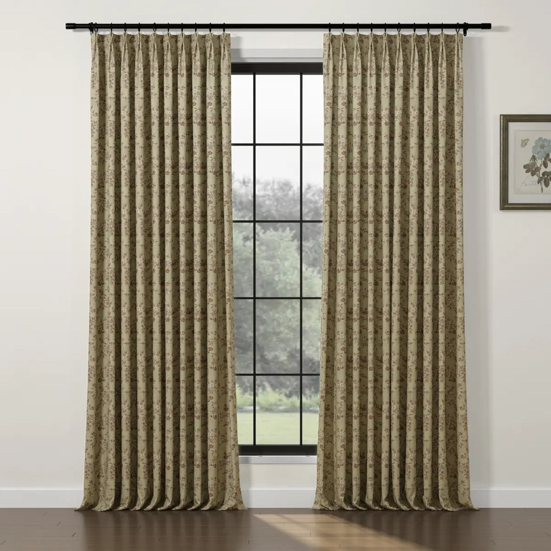 Sara Le Print Linen Drapery Pleated | TWOPAGES