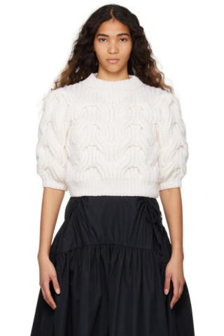 Cecilie Bahnsen - 灰白色 Imani 毛衣 | SSENSE