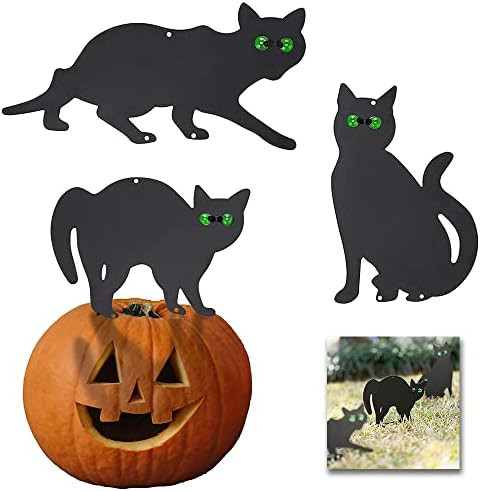 Homarden Halloween Decoration Outdoor - Black Cat Statues, Scare Cats Yard Sign for Halloween Yar... | Amazon (US)