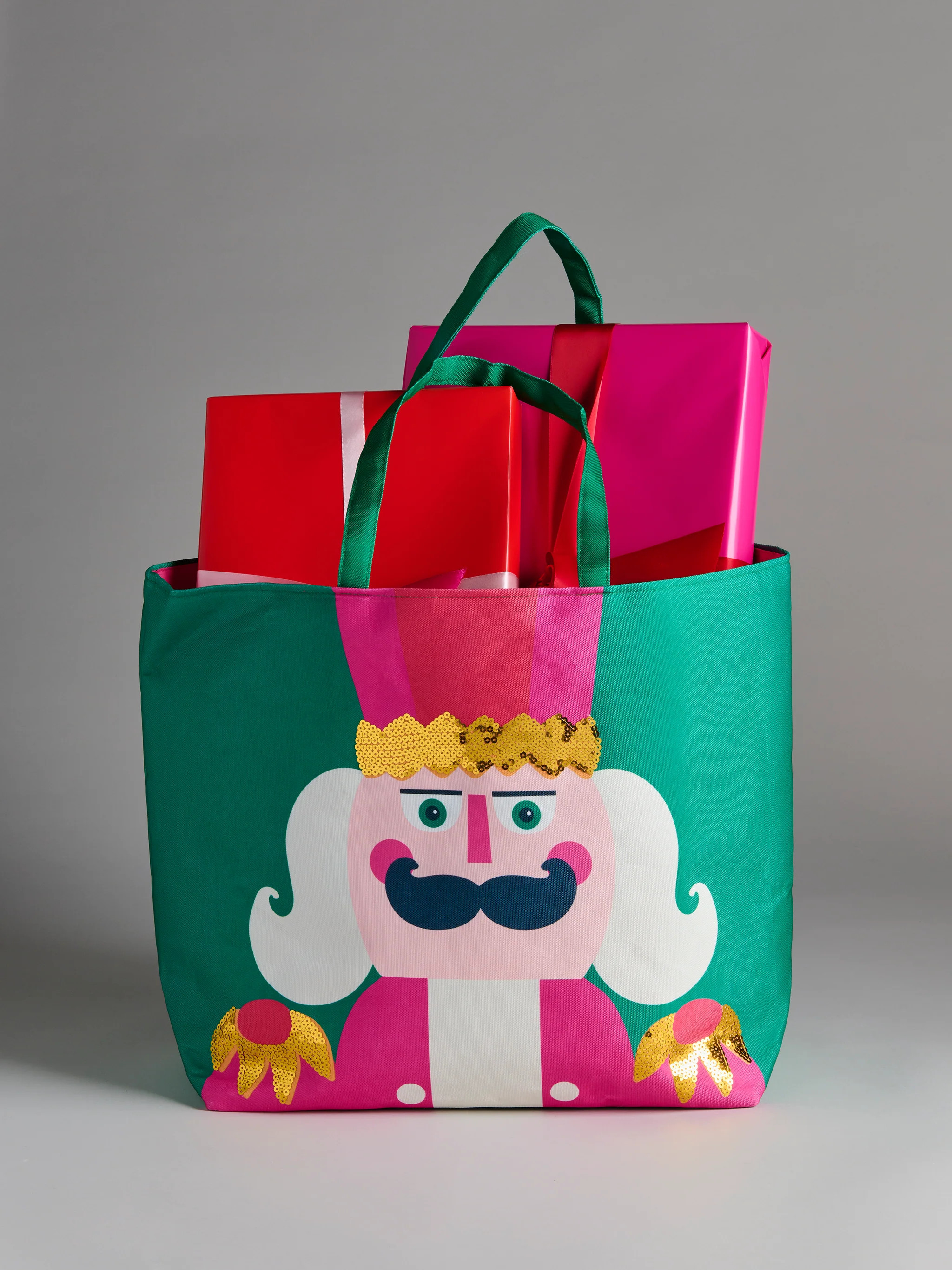 Shiraleah Nutcracker Gifting Tote, Green | Shiraleah