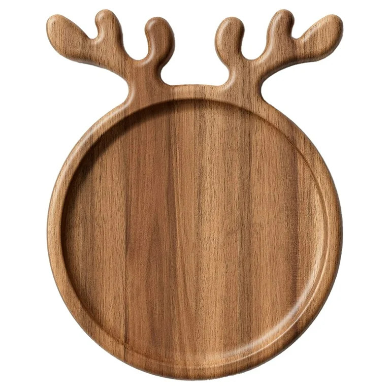 Serving Tray for Party1 Pc Wood Tray for Fruit Snacks DessertChristmas Antler Charcuterie Platter... | Walmart (US)