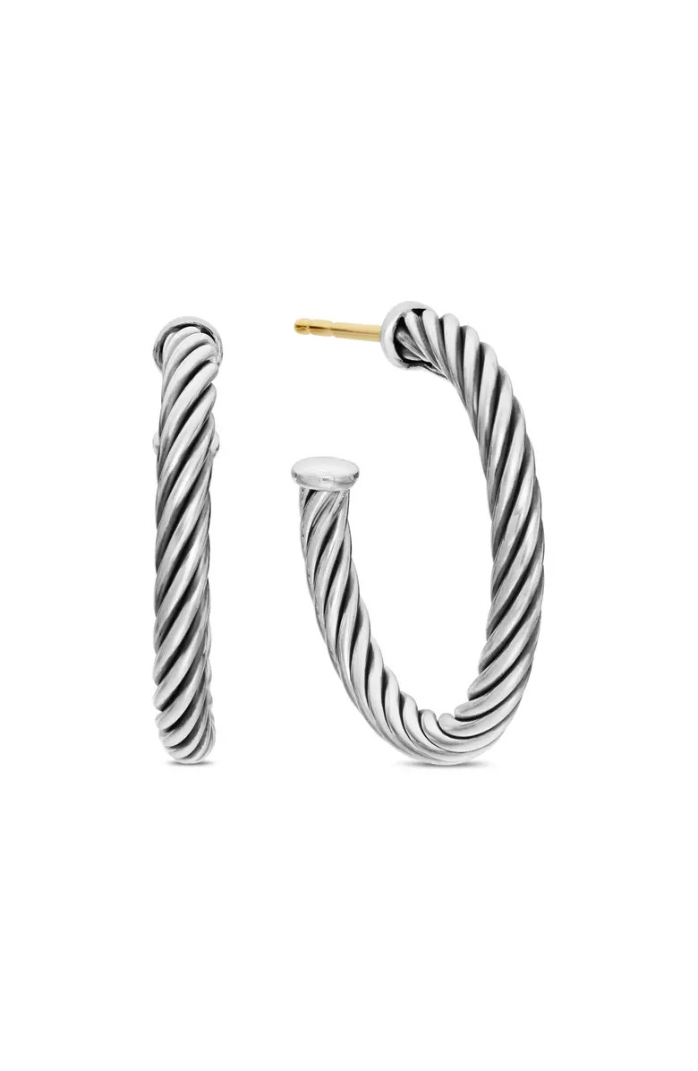 Cable Hoop Earrings | Nordstrom