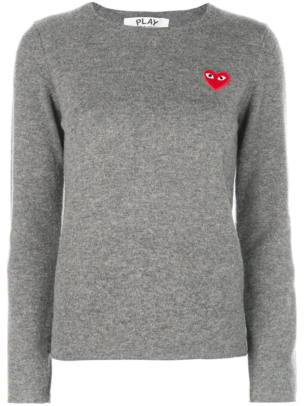 almond-eye heart patch pullover | Farfetch Global