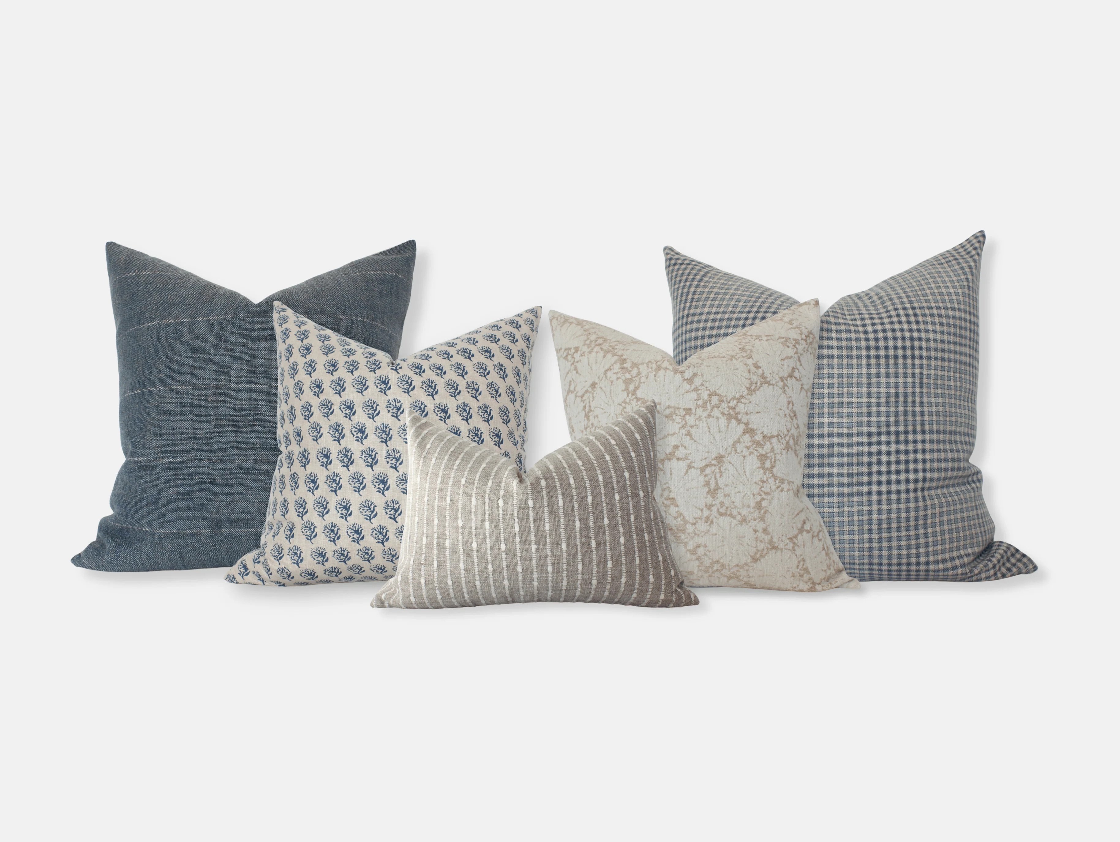 Sandy Sofa Pillow Combo | Set of 5 | Textileish Designs