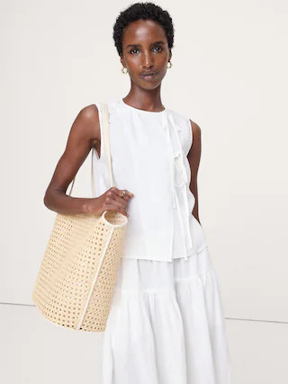 Linen Double-Tie Tank | Banana Republic (US)