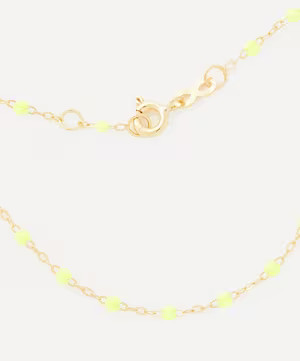 18ct Gold Classic Gigi Resin Bead Bracelet | Liberty London (UK)