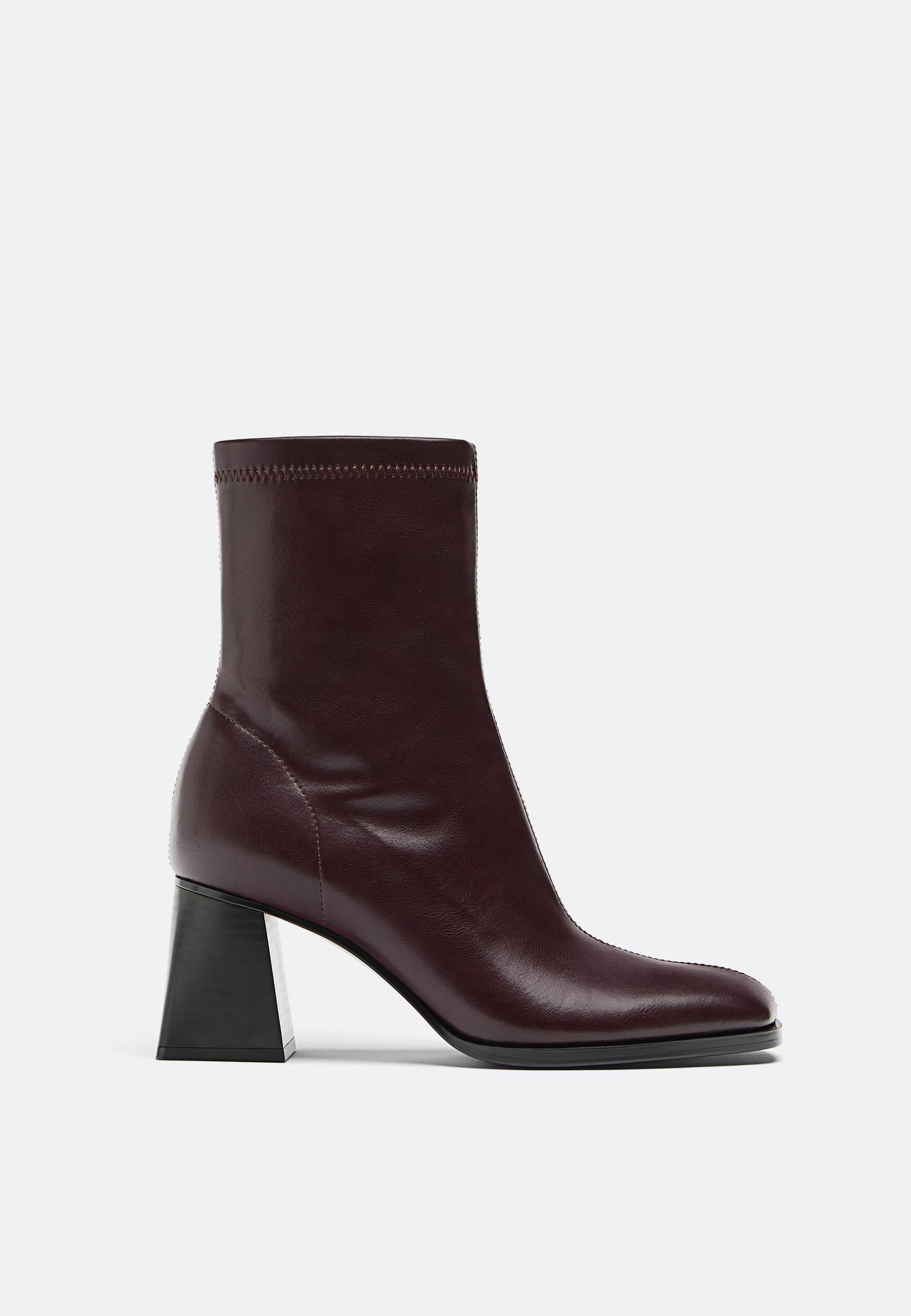 Block heel ankle boots - Women's Ankle boots | Stradivarius United Kingdom | Stradivarius (UK)