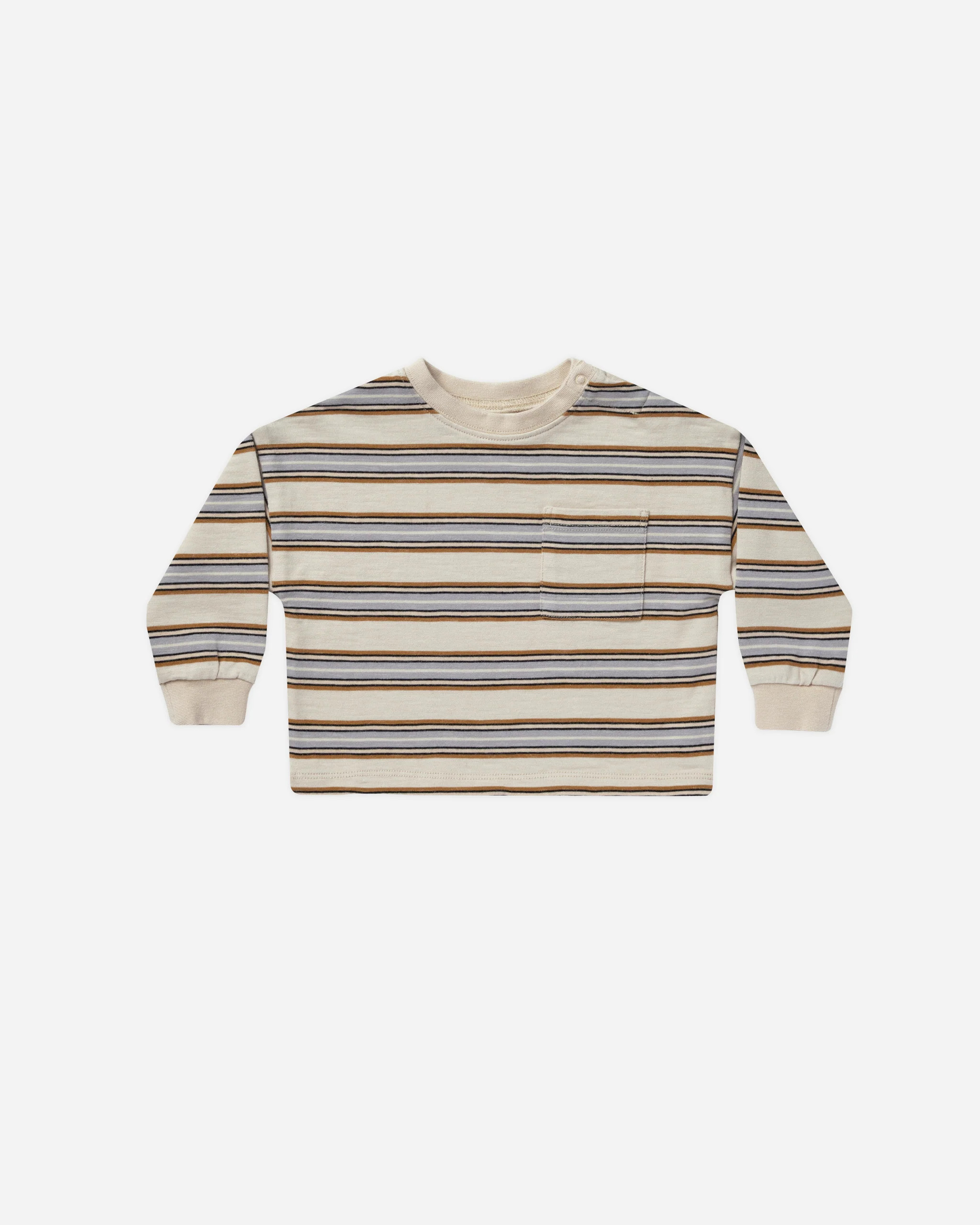 Relaxed Long Sleeve Tee || Vintage Stripe | Rylee + Cru