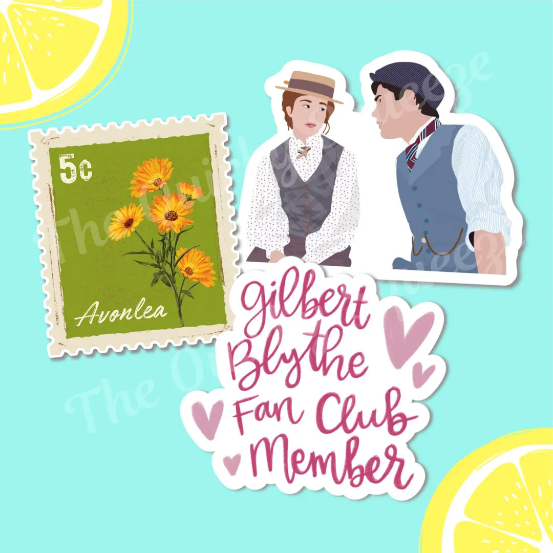 Anne of Green Gables Sticker Pack, Gilbert Blythe, Avonlea Waterproof Vinyl Stickers - Etsy | Etsy (US)