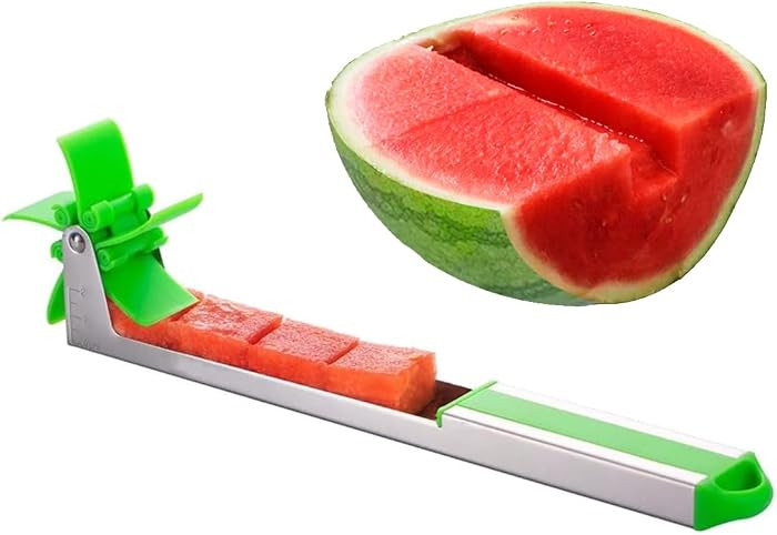 Watermelon Windmill Cutter Slicer, YIDADA Stainless Steel Shape Fruit Tools Quickly Cut Tool Kitc... | Amazon (US)