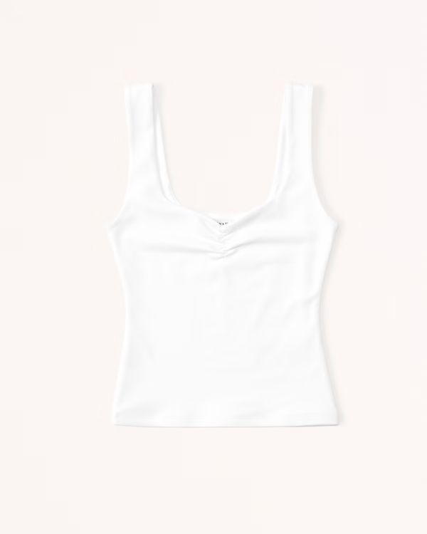 Cinched Sweetheart Tank | Abercrombie & Fitch (US)