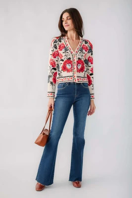 THML Statement Floral Cardigan | Social Threads