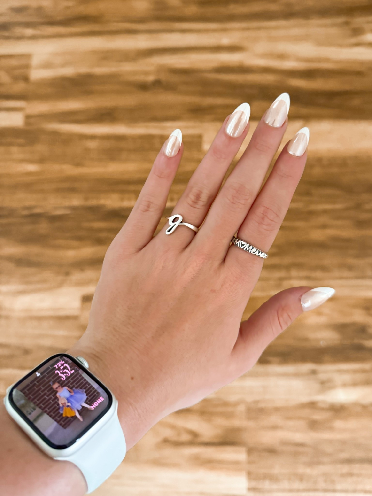 the fastest and cutest professional looking manicure you can get for $6.94 + tax. perfect for the stay at home moms or anyone who just wants to freshen up their nails in just a few minutes at home. these would also make the cutest wedding nails for a bride on a budget 💅💅

#LTKBeauty #LTKSummerEdit #LTKWedding