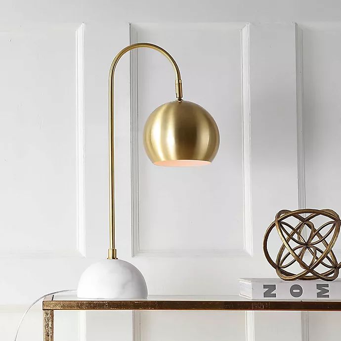 JONATHAN Y Stephen 23.5" Metal LED Table Lamp in Brass-gold | Bed Bath & Beyond