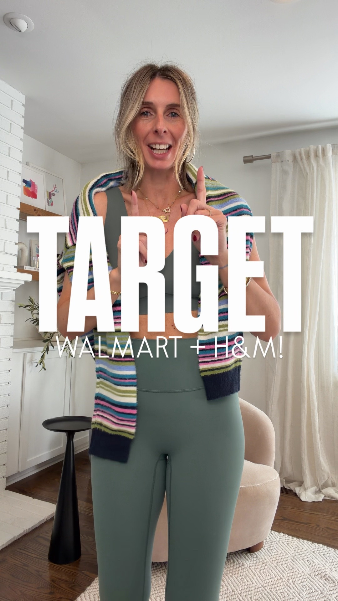 ALL PIECES FROM TARGET ON SALE TODAY! (10/8)

a few goodies from target. a walmart puffer. and a h&m faux leather! 

this was an online target order, which is very rare for me. i’m usually a shop in the store kinda gal. so some of the sizes are off, and one of the jackets i would not have picked up if i were in store… but fear not, i  have an even better version for you! 👌 

GREEN SET - small in both pieces
STRIPED SWEATER - xxl
WALMART PUFFER - medium
PLAID JACKET - medium but way too big. i need the small for loose fit and the xs for a more fitted feel. 
FAUX LEATHER  TARGET - medium.
FAUX LEATHER H&M - medium

✨✨✨✨✨✨✨✨✨✨✨✨

fall fashion 2026. effortless style. midlife style. over 40 style. fall style. target style. weekend outfit. casual outfit. cool mom style. fall fashion 2026. midlife style. workout set. activewear. target haul. fall jacket. plaid jacket.
